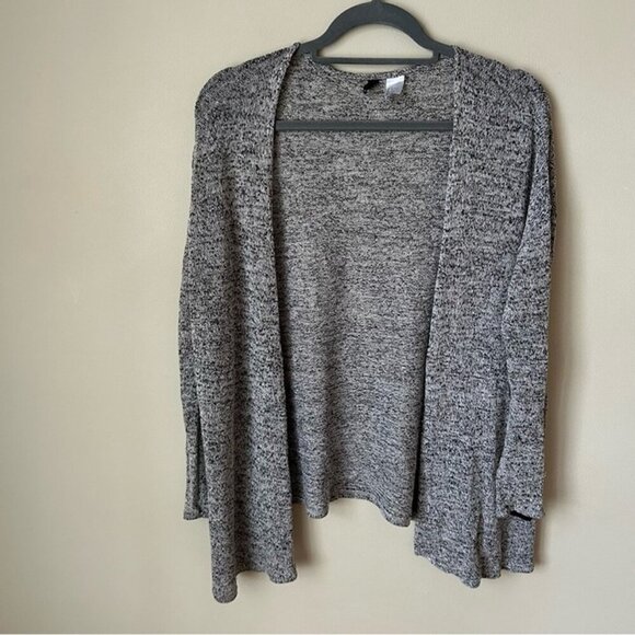 H&M Divided Gray Cardigan Sweater Open Front Lightweight Women’s Size Small - Picture 2 of 6
